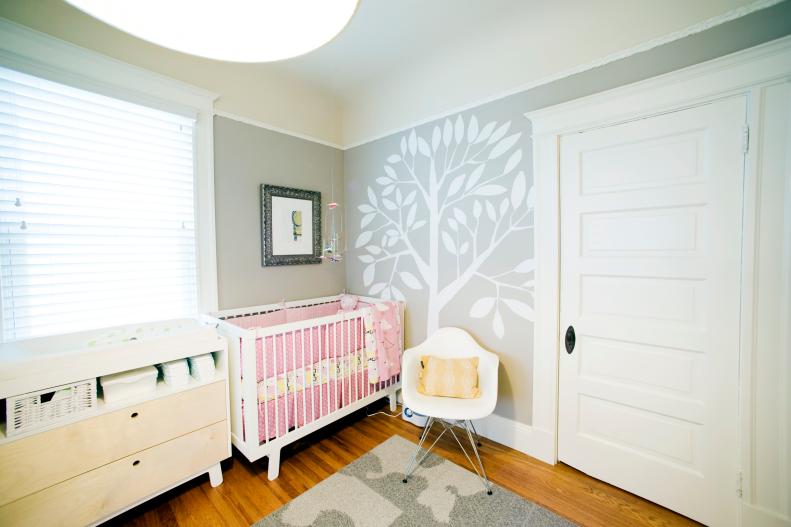 Modern Gray Nursery for Baby Girl