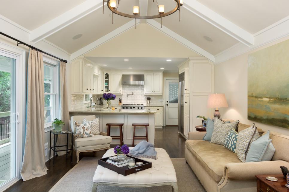 Timeless Traditional Kitchen Living  Room  2014 HGTV