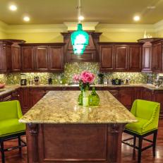 Yellow Kitchen Photos Hgtv Transitional Yellow Kitchen With Brown Cabinets