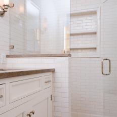 Transitional Bathroom with Walk-In Shower 