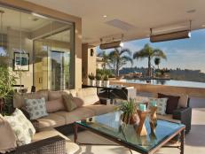 Bright and Open Outdoor Living Room With Comfy Seating