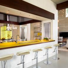 Small, Open-Concept Kitchen with a Sunny Personality