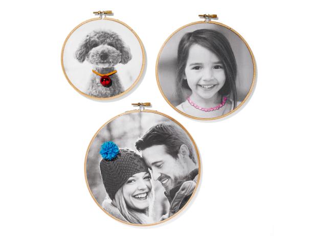 embroidery hoop picture frames