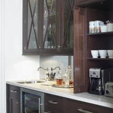 Butler Pantry With Wine Cooler