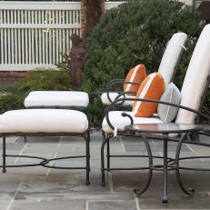 Wrought Iron Patio Chairs With Matching Ottomans