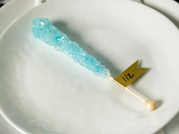 Blue Rock Candy Place Card 