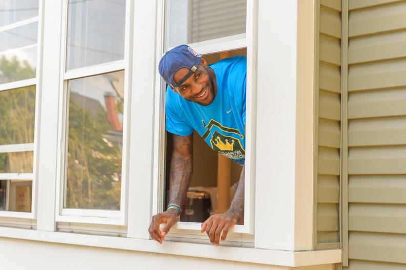 As seen on Rehab Addict, LeBron James is ready to lend a hand during the renovation of Mariah Rileyâ  s home. Mariah, a participant in the Wheels for Education Program under the LeBron James Family Foundation Promise Project, earned a total home makeover for meeting all her goals and working hard in school.