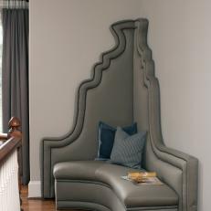 Corner Seating With Gray Upholstery