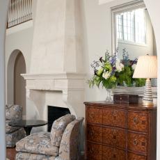 Elegant Great Room With Sleek Fireplace