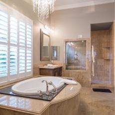 Spa-Like Bathroom With Luxurious Tub