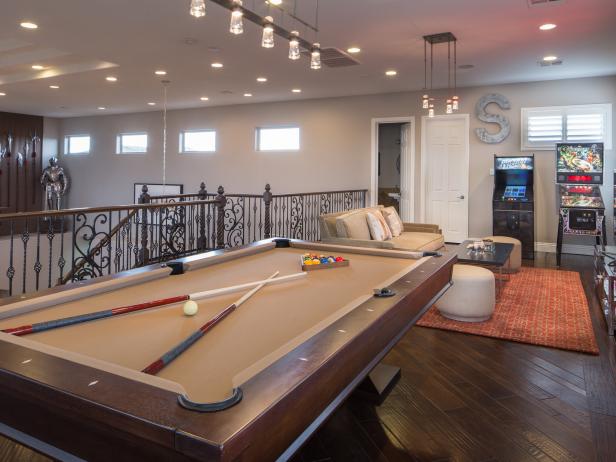 Property Brothers' Loft Game Room | HGTV