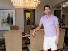 Behind the Scenes: Drew Scott in His Neutral Dining Area