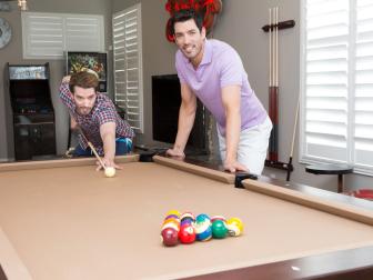 Property Brothers Play Game of Pool