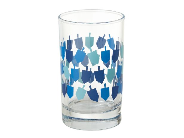 Hanukkah glass tumbler