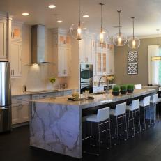 Contemporary Kitchen Is Heart of Family Home
