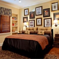 Photo Gallery Wall in Neutral Guest Bedroom