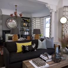 Eclectic, Bohemian Living Room With Old-World Charm