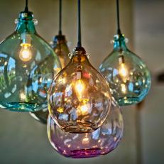 Colorful Blown Glass Lighting