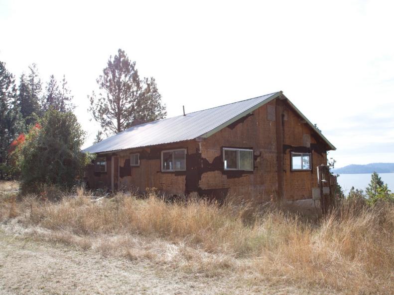 DIY Networkâ  s Blog Cabin 2015, located near lake Coeur dâ  Alene in Idaho, before construction.