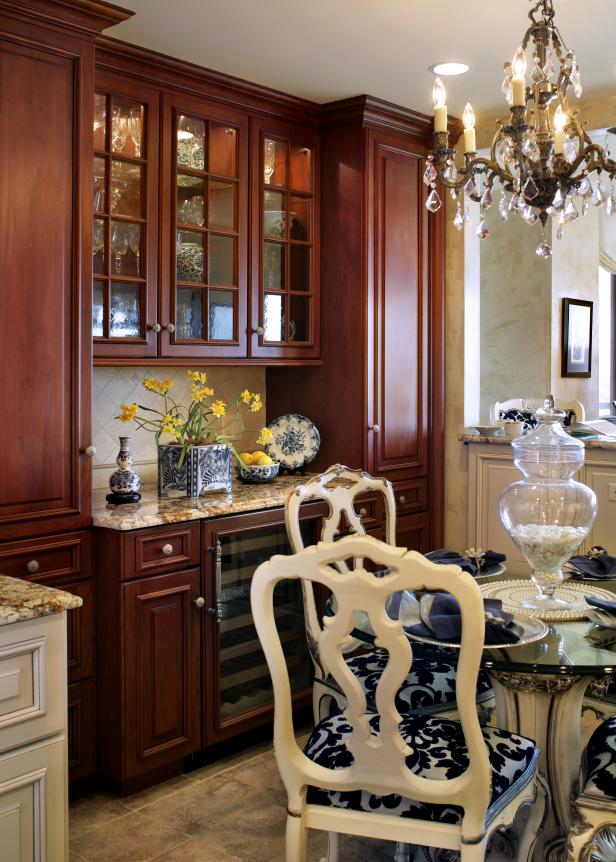 Traditional Kitchen With Wet Bar Area  HGTV