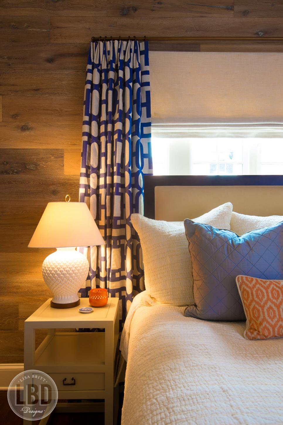 Neutral Contemporary Master Bedroom With Reclaimed Wood Wall Hgtv