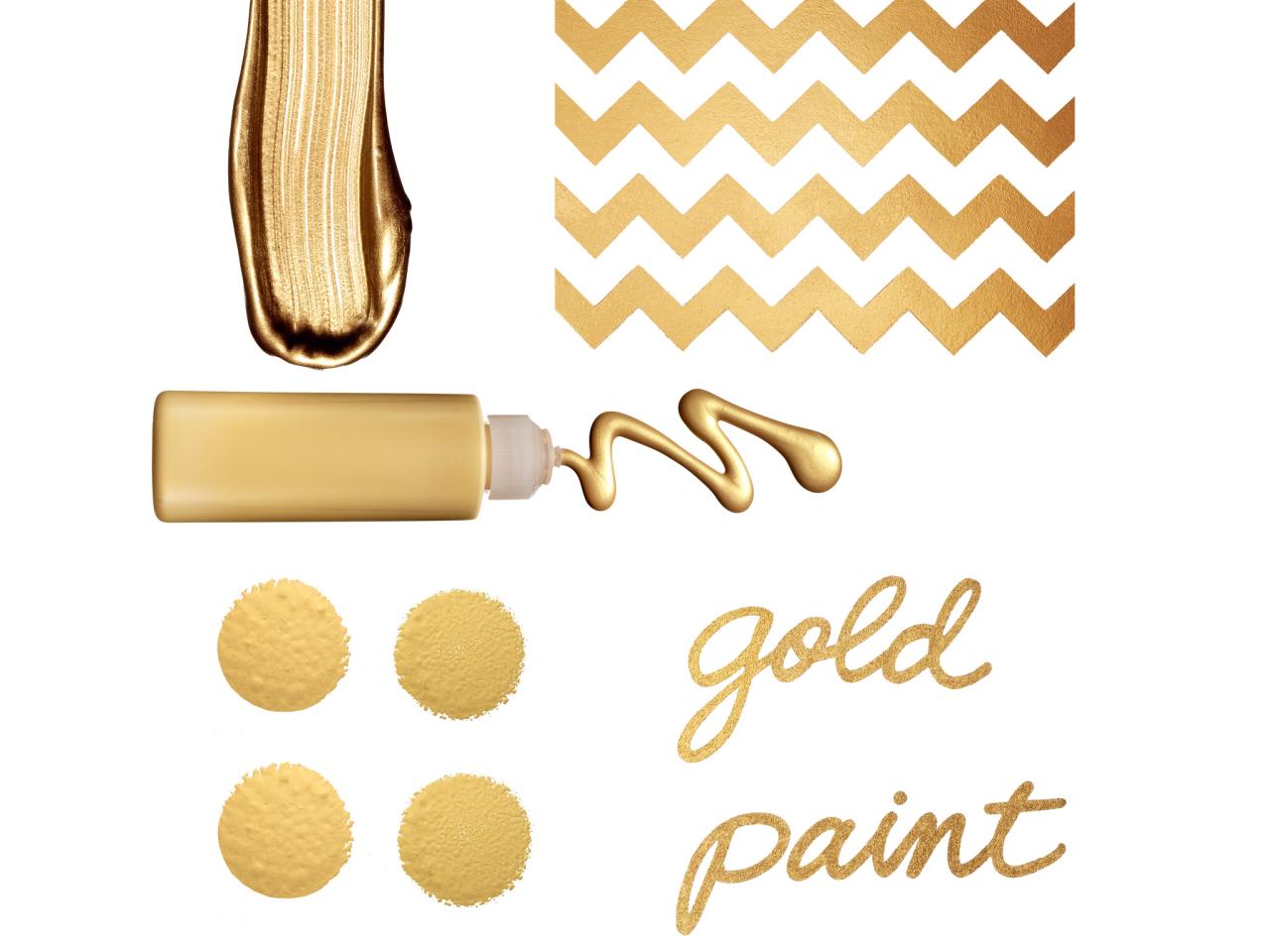 8 DIY Projects Using Gold Paint