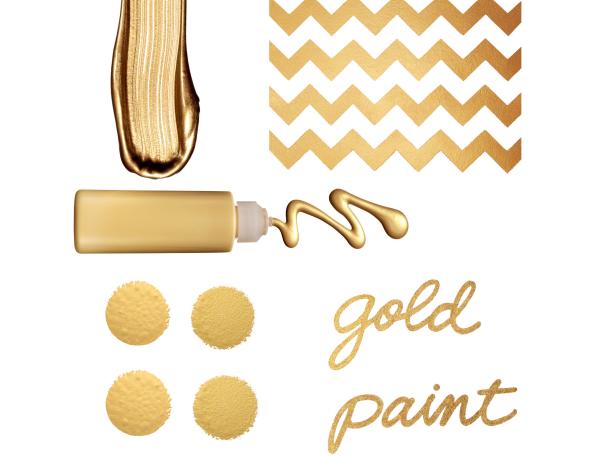 different kinds of gold paint