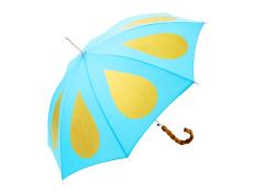 gold raindrop umbrella