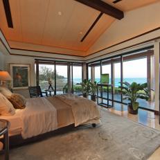 Transitional Master Bedroom With Gulf View