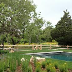 Swimming Pool Blends With Pastoral Setting