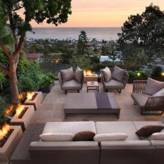 Contemporary Patio Takes Advantage of Views