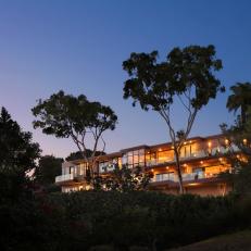 Rear Facade of Contemporary Beach House