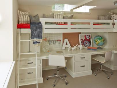 15 Cool Loft Beds For Kids, Bunk Bed With Desk Ideas