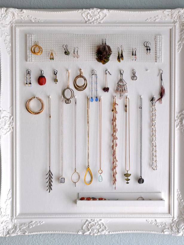 Framed Jewelry Organizer