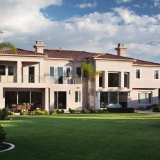 Mediterranean Mansion With Beautiful Landscaped Lawn