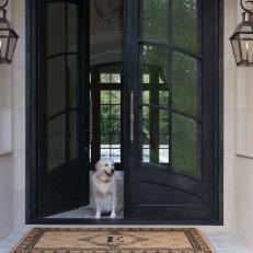 Elegant Entry With Arched Double Doors
