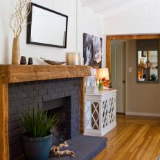Brick Fireplace With Simple Elegance