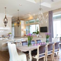 Dramatic Accents Add Dimension to Open Plan Space