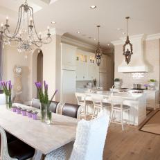 Open Dining Room With Charm