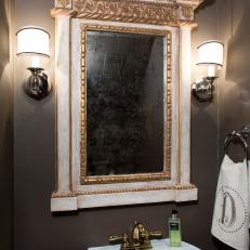 Ornate Bathroom Mirror