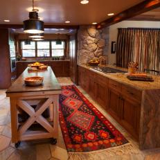 Rustic Lodge Kitchen