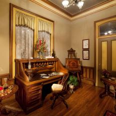 Victorian Office With Rolltop Desk