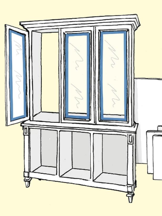 how to update a china cabinet