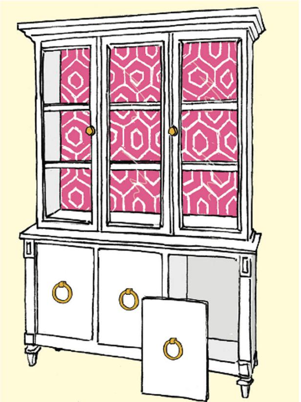 how to update a china cabinet