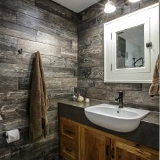 Rustic Bathroom With a Modern Twist