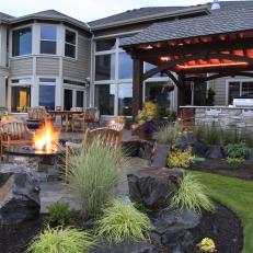 Golf Course Home With Rustic Patio