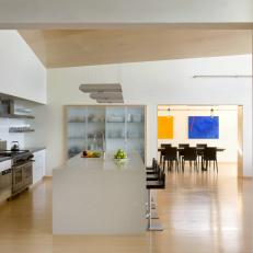 Modern Open Plan Kitchen With Spacious Island