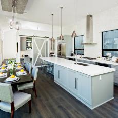 Contemporary Eat-In Kitchen With Spacious Island