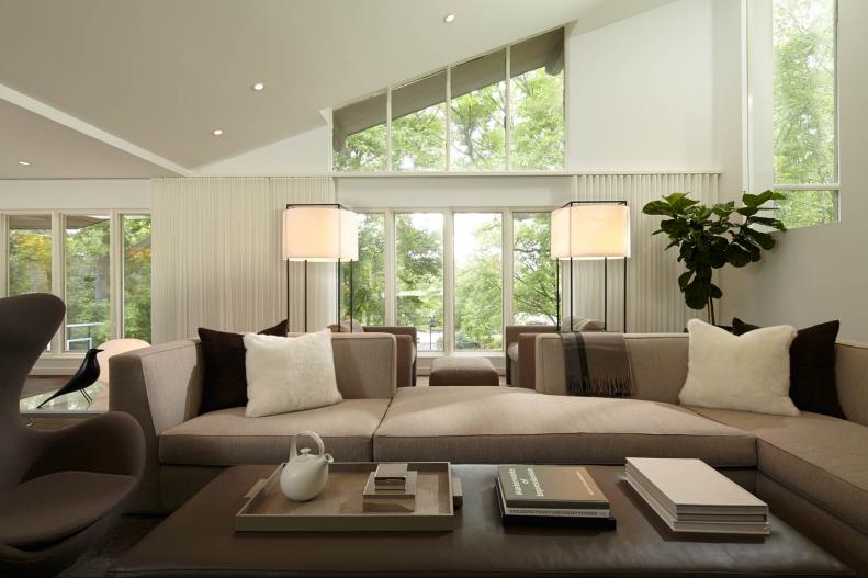 Modern Living Room With Neutral Furniture 