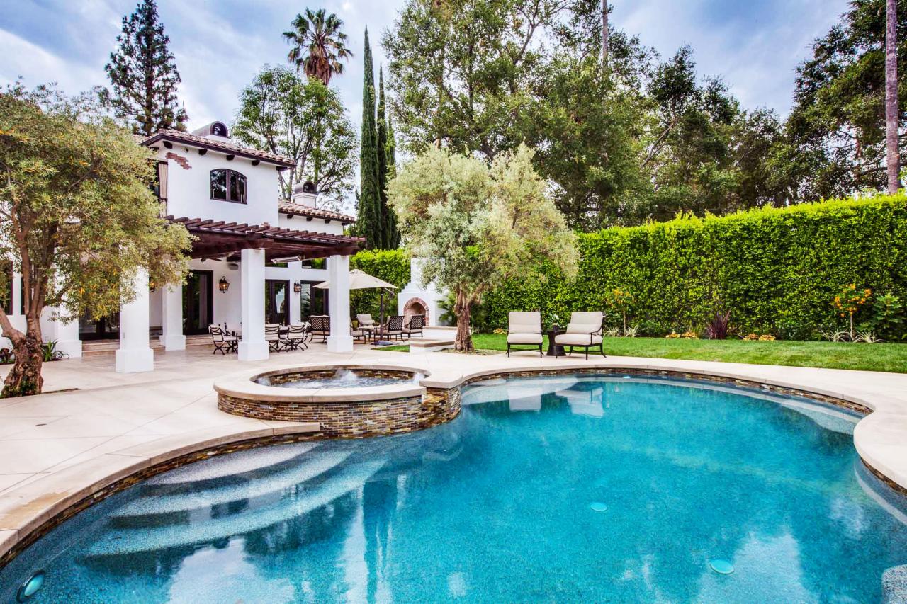 Spanish Colonial Home With Backyard Pool and Hot Tub  HGTV
